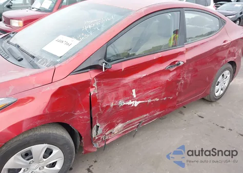 2016 Hyundai Elantra Se from USA, damaged, VIN 5NPDH4AE4GH741552